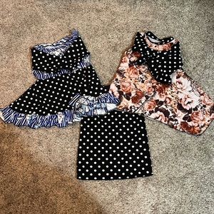 Custom skirt with 2 tops